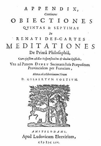 Cover of Meditationes by René Descartes