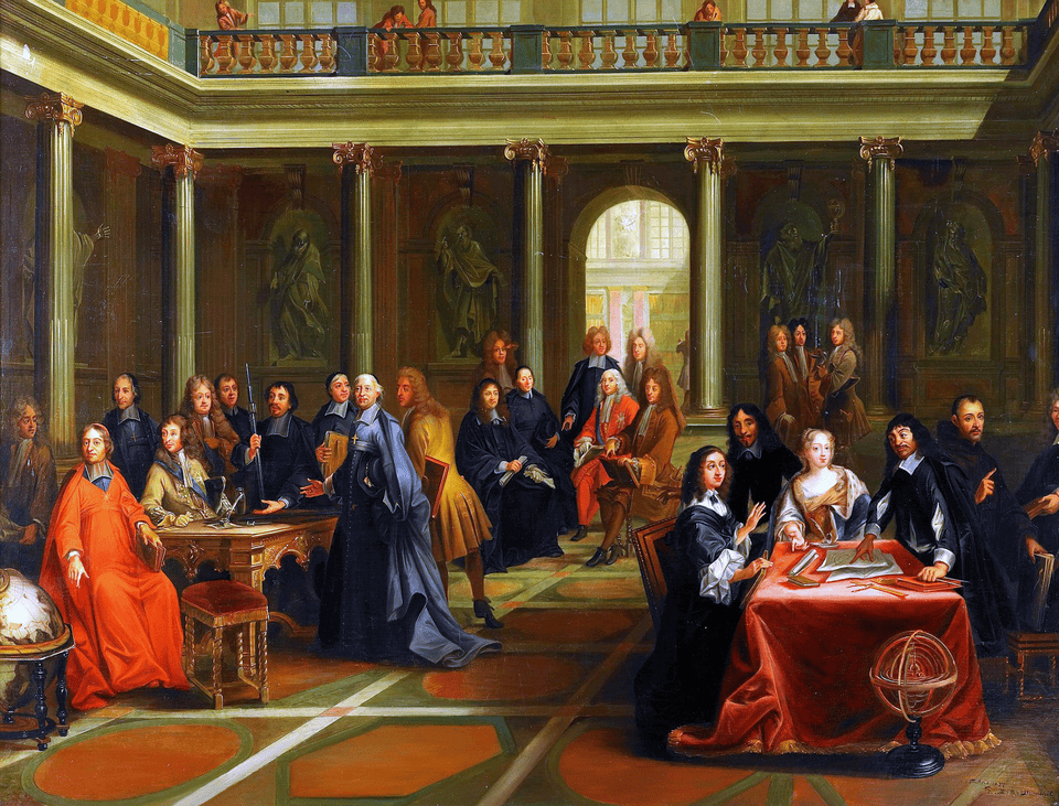 Descartes in conversation with Queen Christina in Stockholm