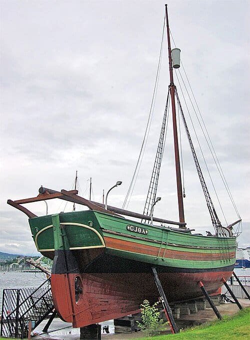 Roald Amundsen: South Pole Expedition 3 Gjøa, the small sloop in which Amundsen and his crew conquered the Northwest Passage, 1903–06
