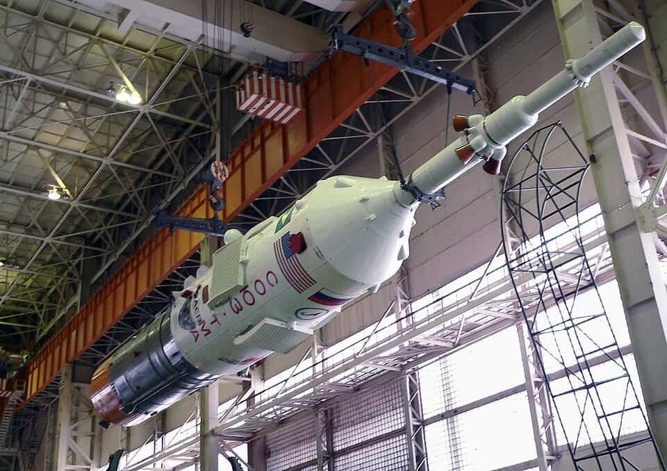 Why the Soyuz Spacecraft Remains Space's Most Trusted Vehicle 6 The capsule and escape system of the Soyuz TMA-8 mission during assembly