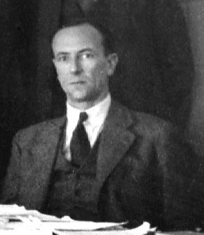 James Chadwick at the 1933 Solvay Conference. Chadwick had discovered the neutron the year before while working at Cavendish Laboratory.
