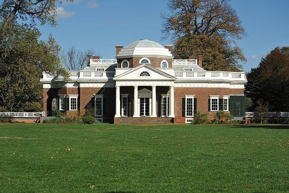 Monticello, Jefferson's home near Charlottesville, Virginia