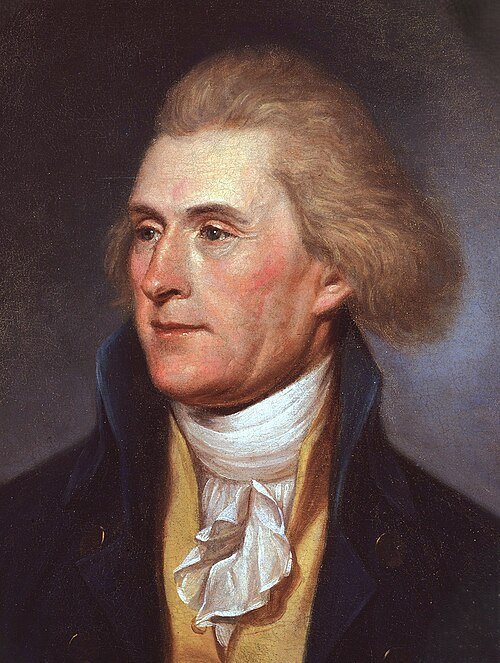 Jefferson in 1791, in a portrait by Charles Willson Peale
