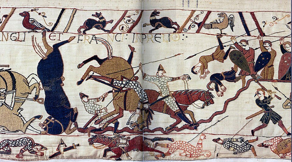 William the Conqueror: From Duke of Normandy to King of England 6 Scene from the Bayeux Tapestry depicting the Battle of Hastings
